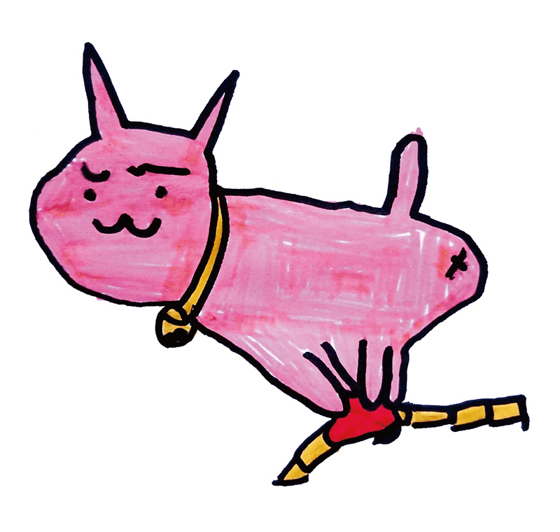 瑞姫さん（9歳）の描いた さいわいにゃんのイメージ画像