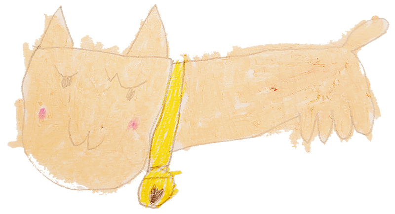 瑛汰くん（8歳）の描いたさいわいにゃんのイメージ画像